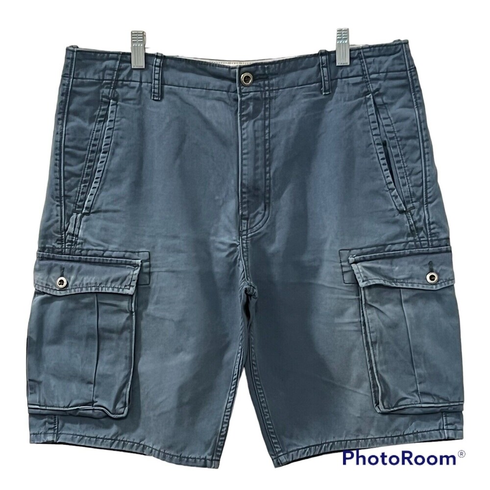 Levi's Mens Cargo Shorts Green Teal Flap Pocket Cargo Shorts Size W33